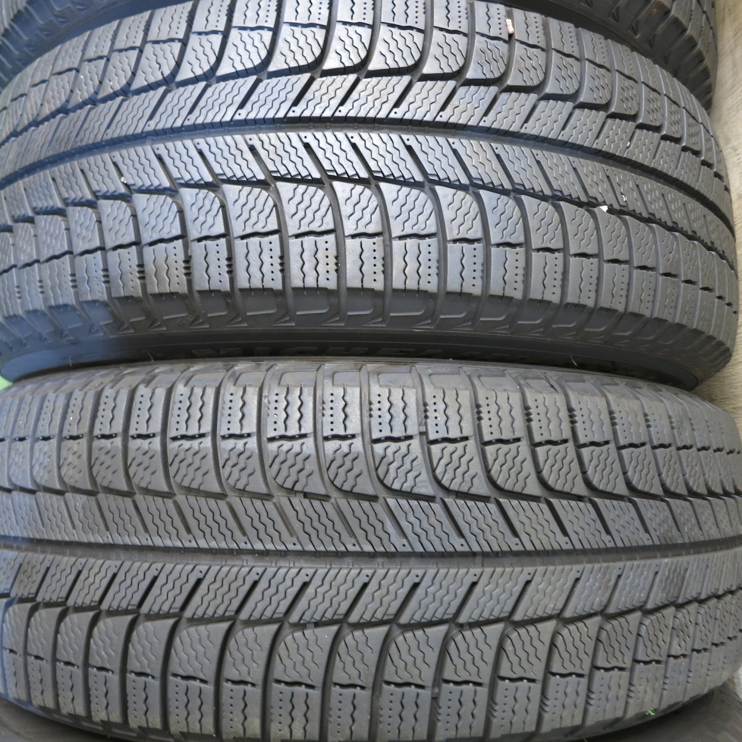 [送料無料]バリ溝！キレイ！9.5分★スタッドレス 225/65R17 ミシュラン X-ICE3+ G.speed Gスピード 17インチ PCD114.3/5H★3062106Hス