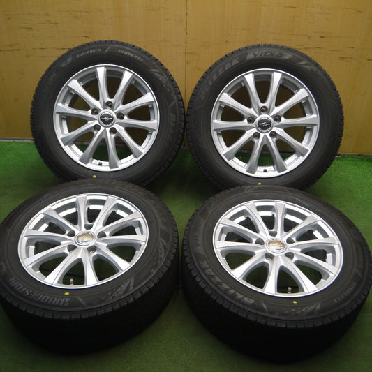 *送料無料* バリ溝！22年！キレイ！ほぼ10分★スタッドレス 205/60R16 ブリヂストン ブリザック VRX3 ENERGY LINE エナジーライン 16インチ PCD114.3/5H★4021420Hス