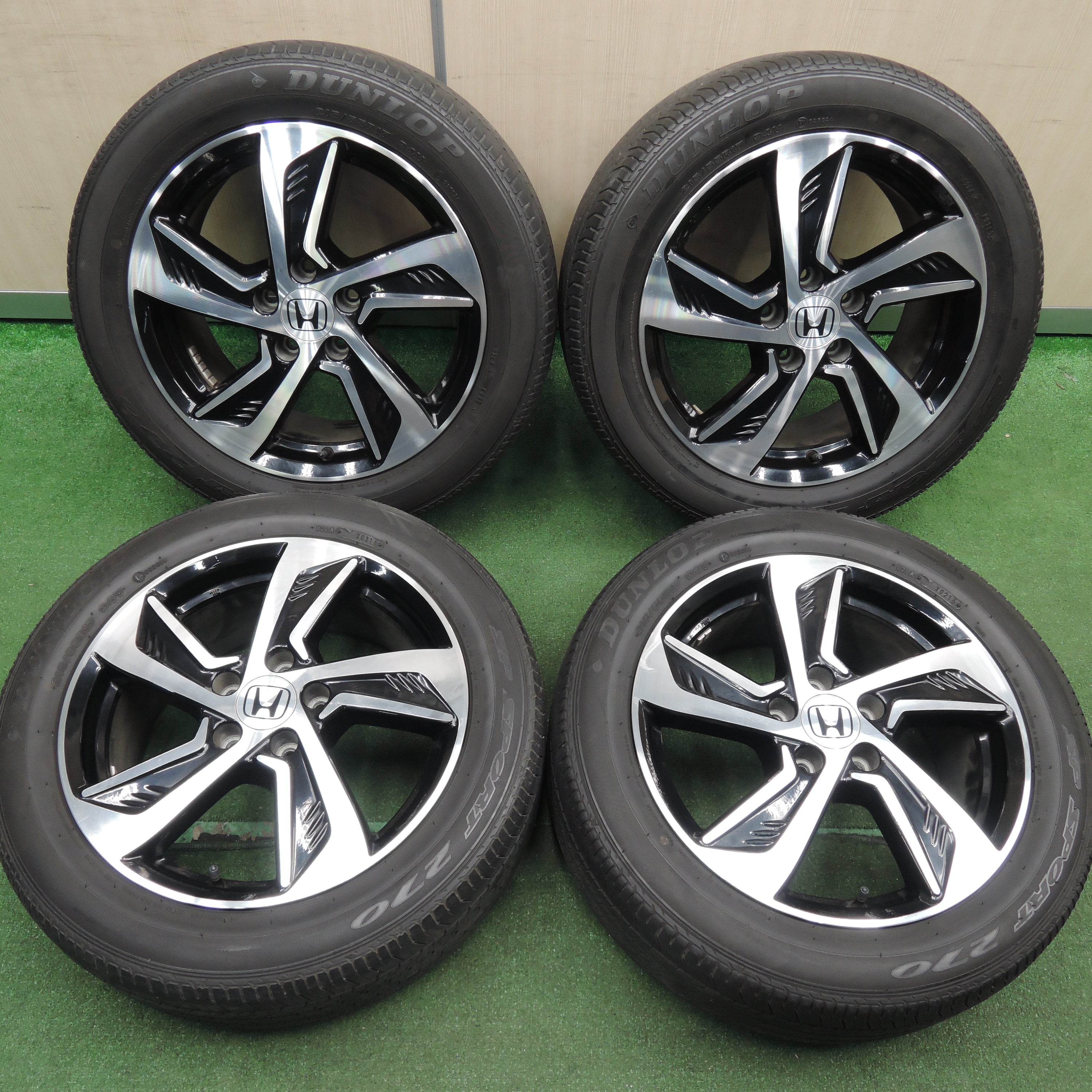 ダンロップ SP SPORTS 270 215 55r17 1本 中古 - タイヤ・ホイール