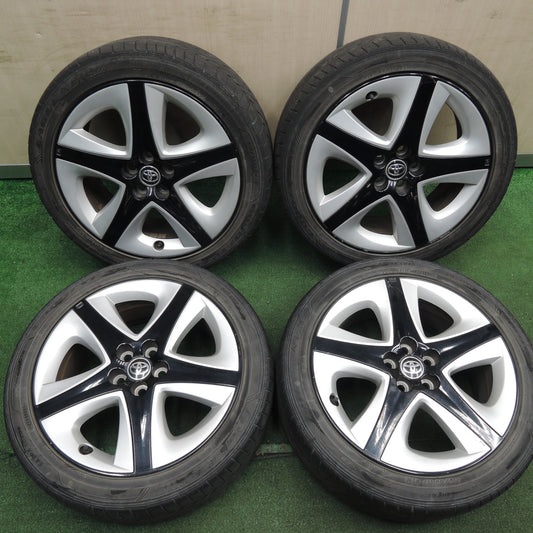 *送料無料* 4本価格★トヨタ 50系 プリウス ツーリング 純正 215/45R17 グッドイヤー イーグル LS EXE 17インチ PCD100/5H★4020302HAノ