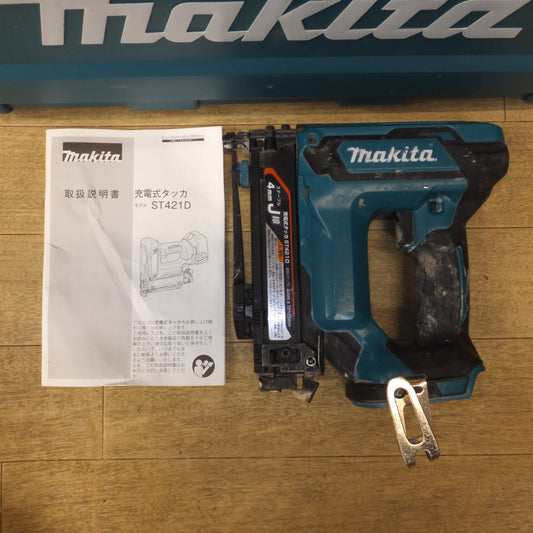 [送料無料]ジャンク★マキタ makita 充電式タッカ ST421DZK 18V★