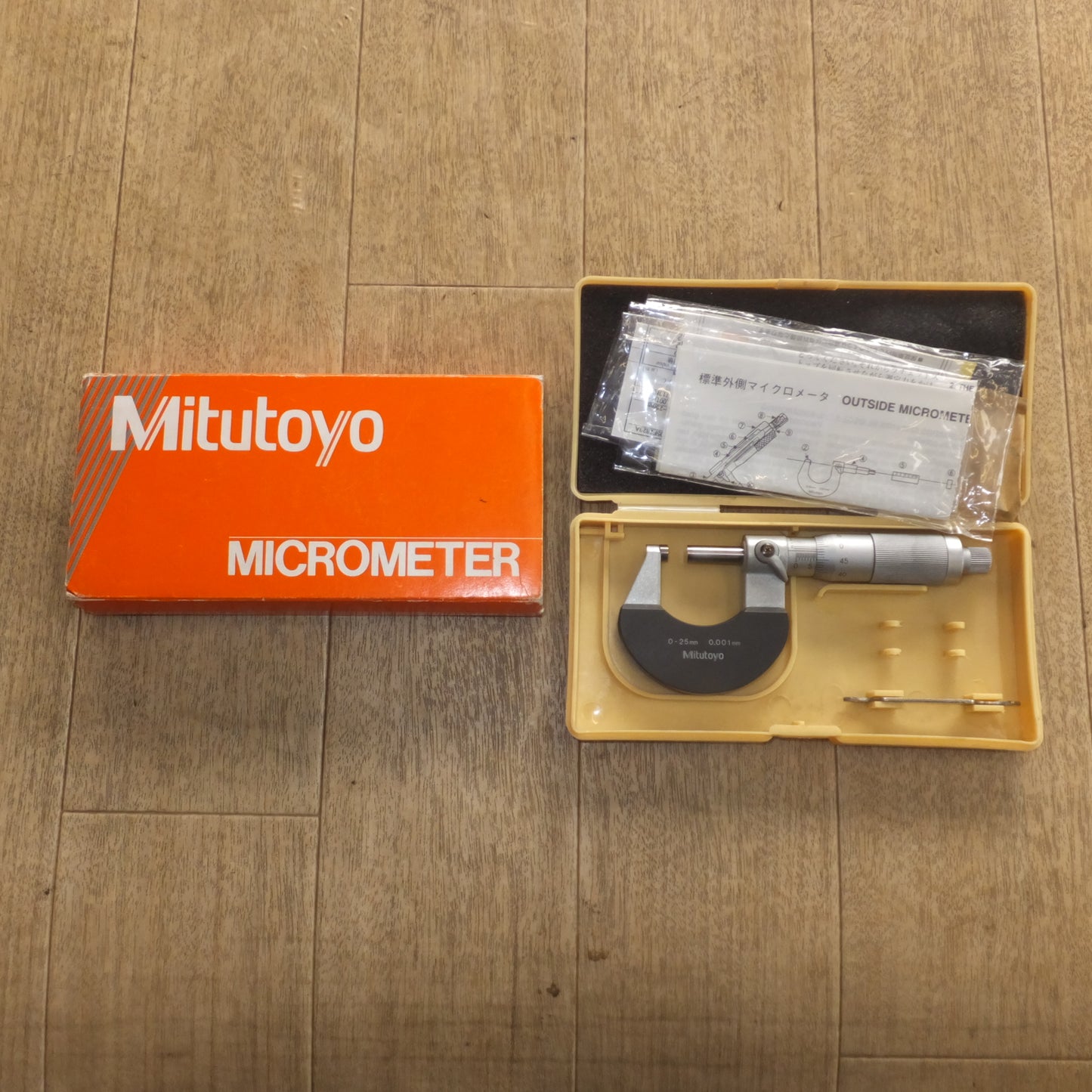 [送料無料]★ミツトヨ Mitutoyo 標準外側マイクロメータ 102-309 M325-25　0-25mm 0.001mm★