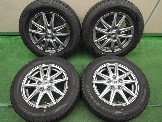 *送料無料*バリ溝！21年！9.5分★スタッドレス 195/65R15 ダンロップ ウインターマックス WM02 SEIN ザイン 15インチ PCD114.3/5H★3112502HAス