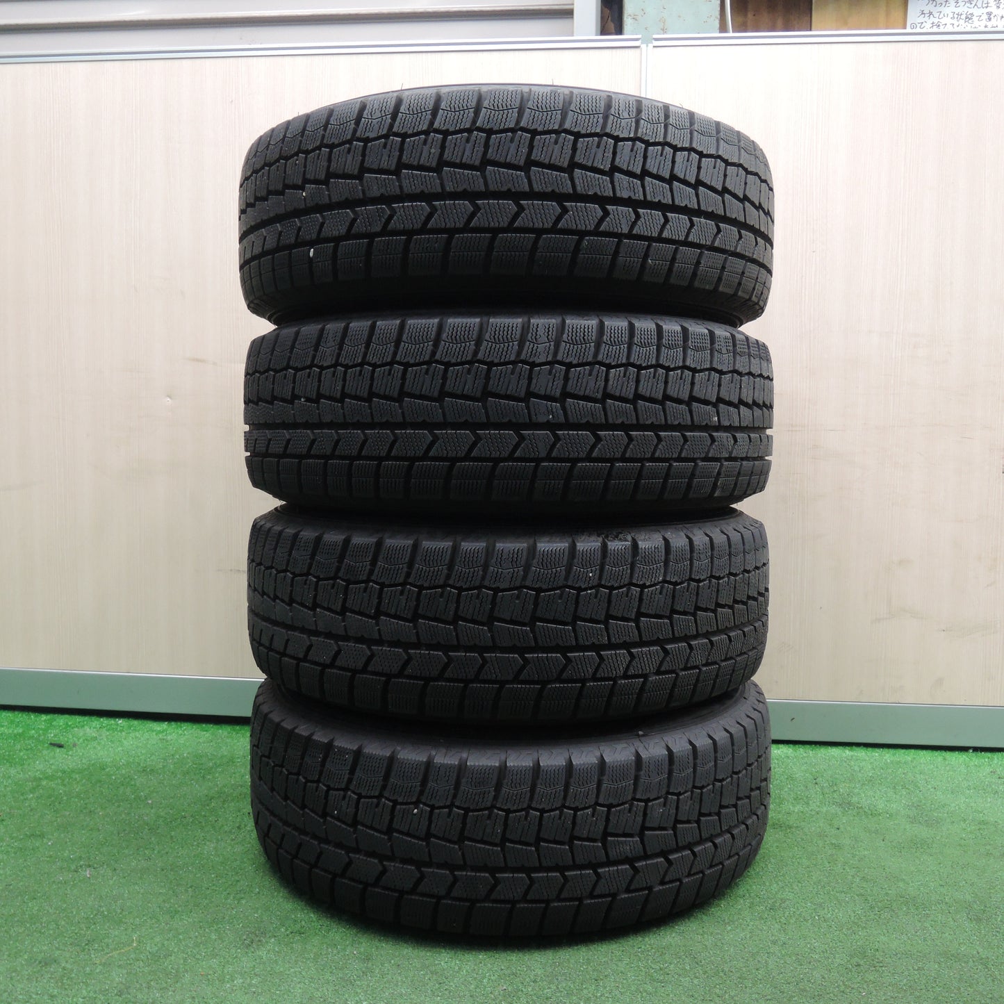 *送料無料*バリ溝！20年！キレイ！9.5分★スタッドレス 195/65R15 ダンロップ ウインターマックス WM02 DUFACT デュファクト 15インチ PCD114.3/5H★3111702NJス