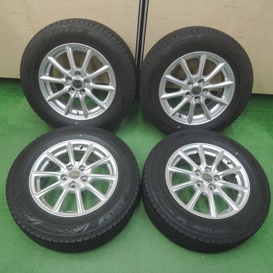 *送料無料*バリ溝！21年！キレイ！9.5分★プリウス等 195/65R15 スタッドレス ブリヂストン ブリザック VRX3 ECO FORME エコフォルム 15インチ PCD100/5H★4011911SYス