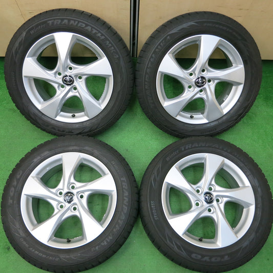 *送料無料*バリ溝！キレイ！9.5分★トヨタ CH-R 純正 215/60R17 スタッドレス トーヨー ウインター トランパス MK4α PCD114.3/5H CHR★3120504イス