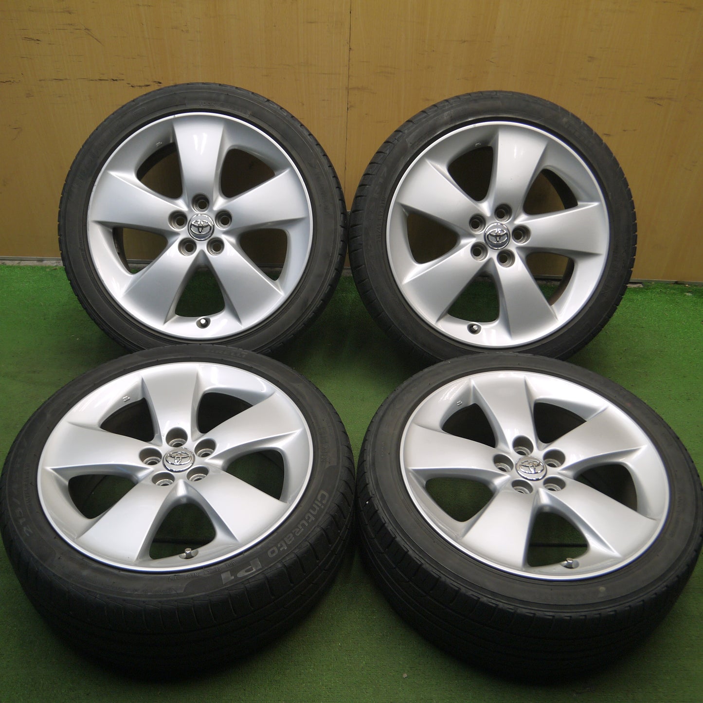 *送料無料*キレイ★トヨタ 30系 プリウス S G ツーリング 純正 215/45R17 ピレリ Cinturato P1 ヨコハマ エコス ES300 PCD100/5H★3121211Hノ