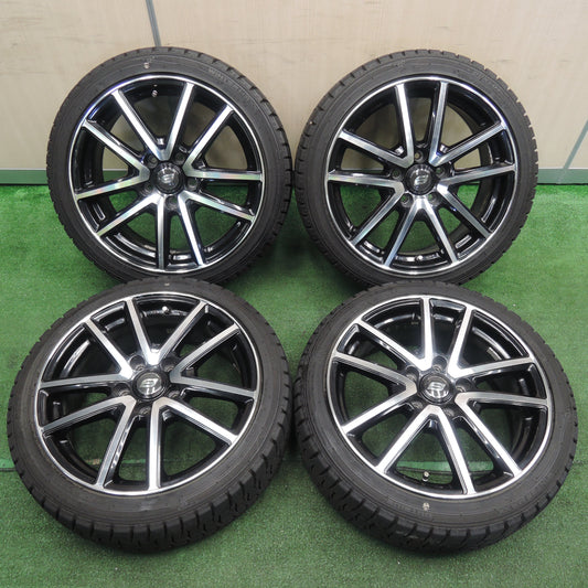 *送料無料*バリ溝！20年！キレイ！9.5分★スタッドレス 195/45R17 ダンロップ ウインターマックス WM02 STRANGER ストレンジャー 17インチ PCD114.3/5H★3111305NJス