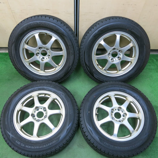 [送料無料]バリ溝！19年！9.5分★スタッドレス 215/65R16 ダンロップ ウインターマックス SJ8 LIZEA TH-10 16インチ PCD114.3/5H★3093006イス