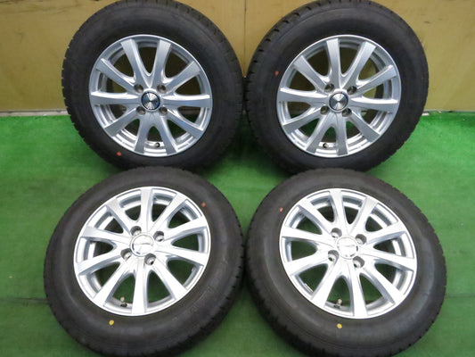 [送料無料]バリ溝！21年！キレイ！ほぼ10分★スタッドレス 165/70R14 グッドイヤー アイスナビ7 ravrion RS01 ラブリオン 14インチ PCD100/4H★3011605Hス