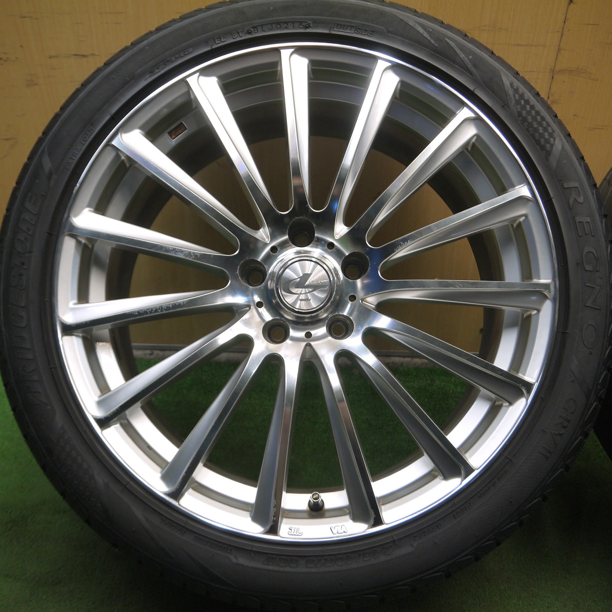 [送料無料]4本価格★LEONIS FW weds 245/40R19 ブリヂストン レグノ GRVⅡ レオニス ウェッズ 19インチ  PCD114.3/5H★3102306Hノ