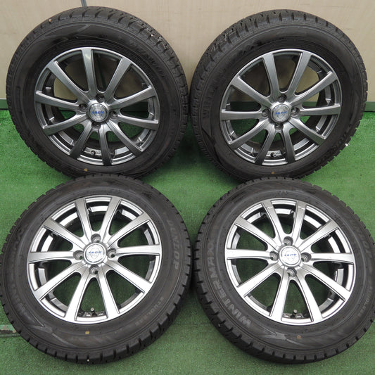 *送料無料*バリ溝！21年！9.5分★スタッドレス 175/65R15 ダンロップ ウインターマックス WM02 ZACK JP-110 MONZA 15インチ PCD100/4H★3122320HAス