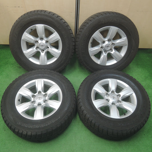 *送料無料*バリ溝！キレイ！9.5分★トヨタ 150系 ランクル プラド 純正 265/65R17 スタッドレス ヨコハマ ジオランダー i/T-S 17インチ PCD139.7/6H★3113001SYス