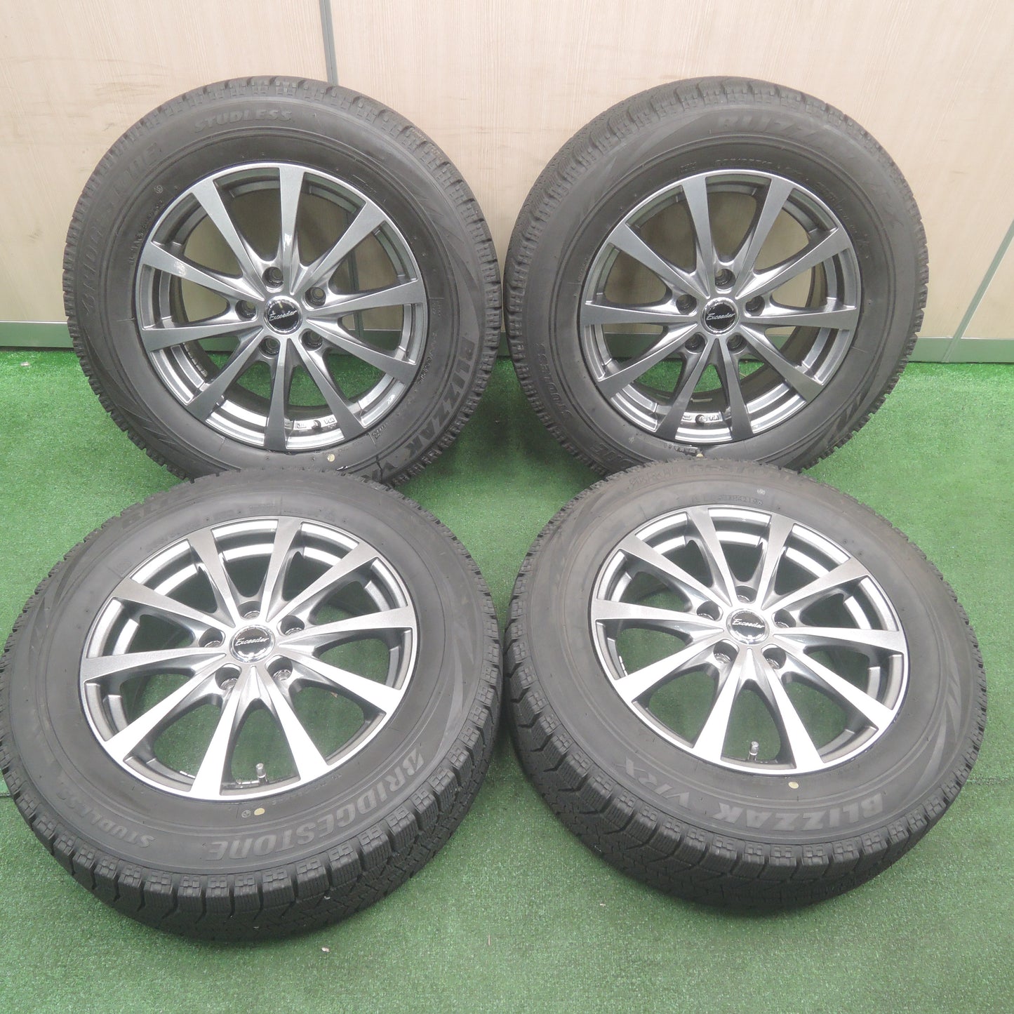 *送料無料*バリ溝！19年！キレイ！9分★スタッドレス 205/65R16 ブリヂストン ブリザック VRX Exceeder エクシーダー 16インチ PCD114.3/5H★3111301SYス