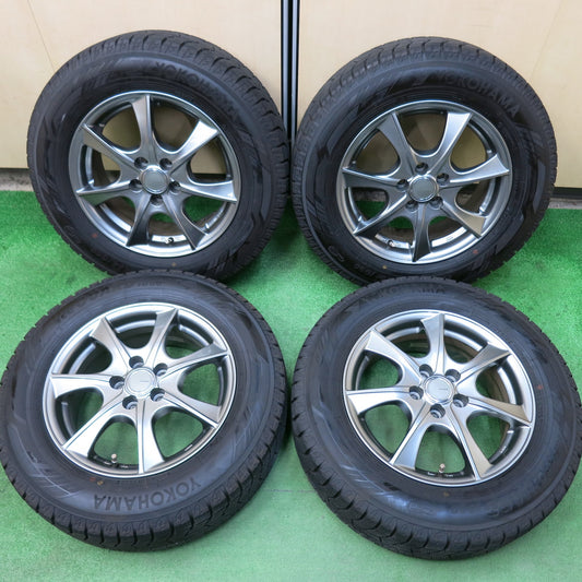 [送料無料]バリ溝！22年！キレイ！ほぼ10分★スタッドレス 195/65R15 ヨコハマ アイスガード iG60 LEBEN レーベン 15インチ PCD100/5H★3051307ヒス