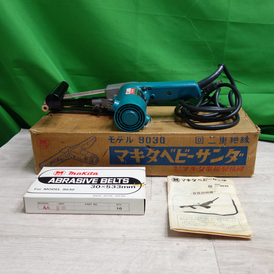 [送料無料] ☆makita マキタ ベビーサンダー 9030 動作OK ベルトサンダー 電動工具 DIY☆