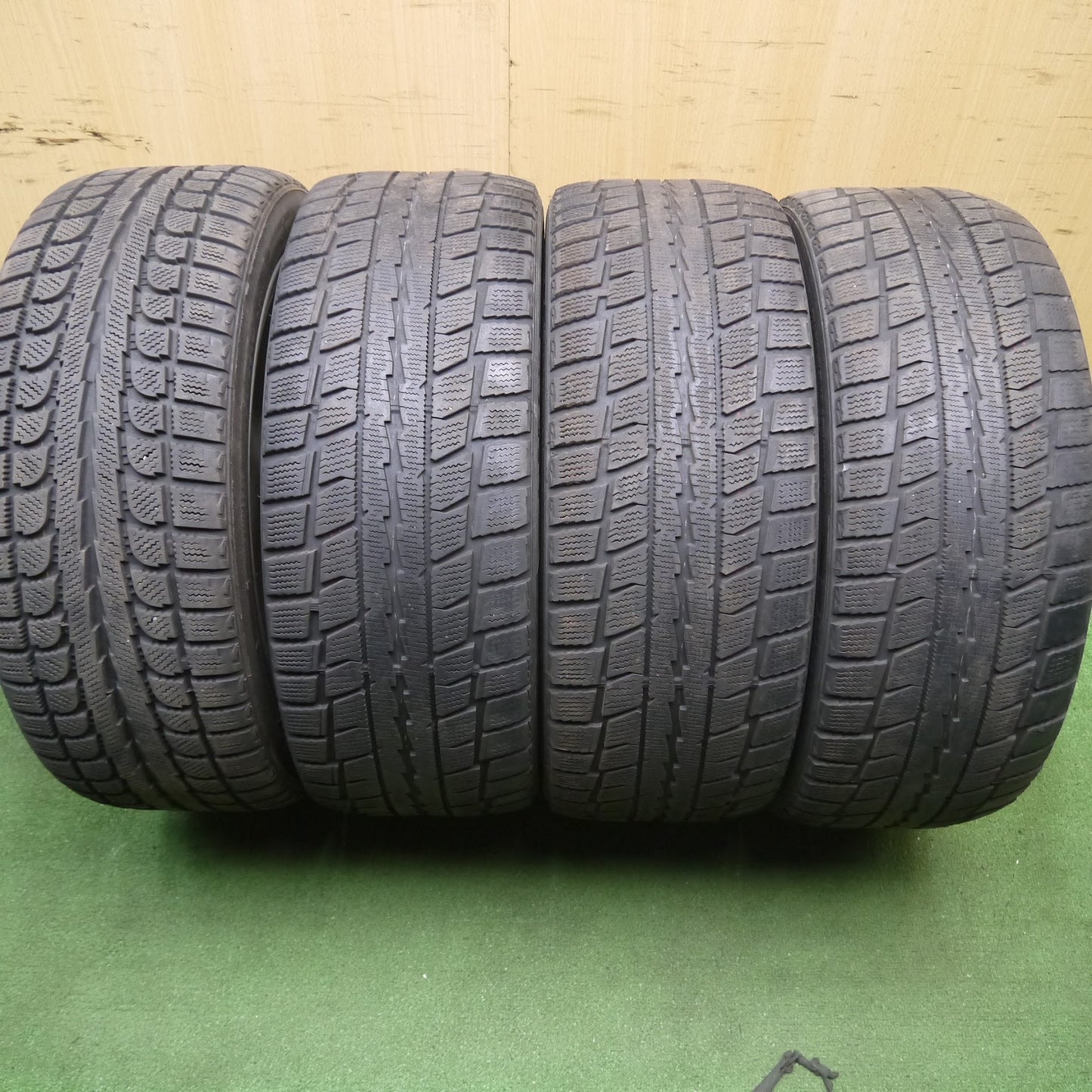 [送料無料]バリ溝！9分★ワーゲン ゴルフ6 純正 215/45R17 スタッドレス ダンロップ グラスピック DS-2 マックストレック TREK M7 PCD112/5H★3071804Hス