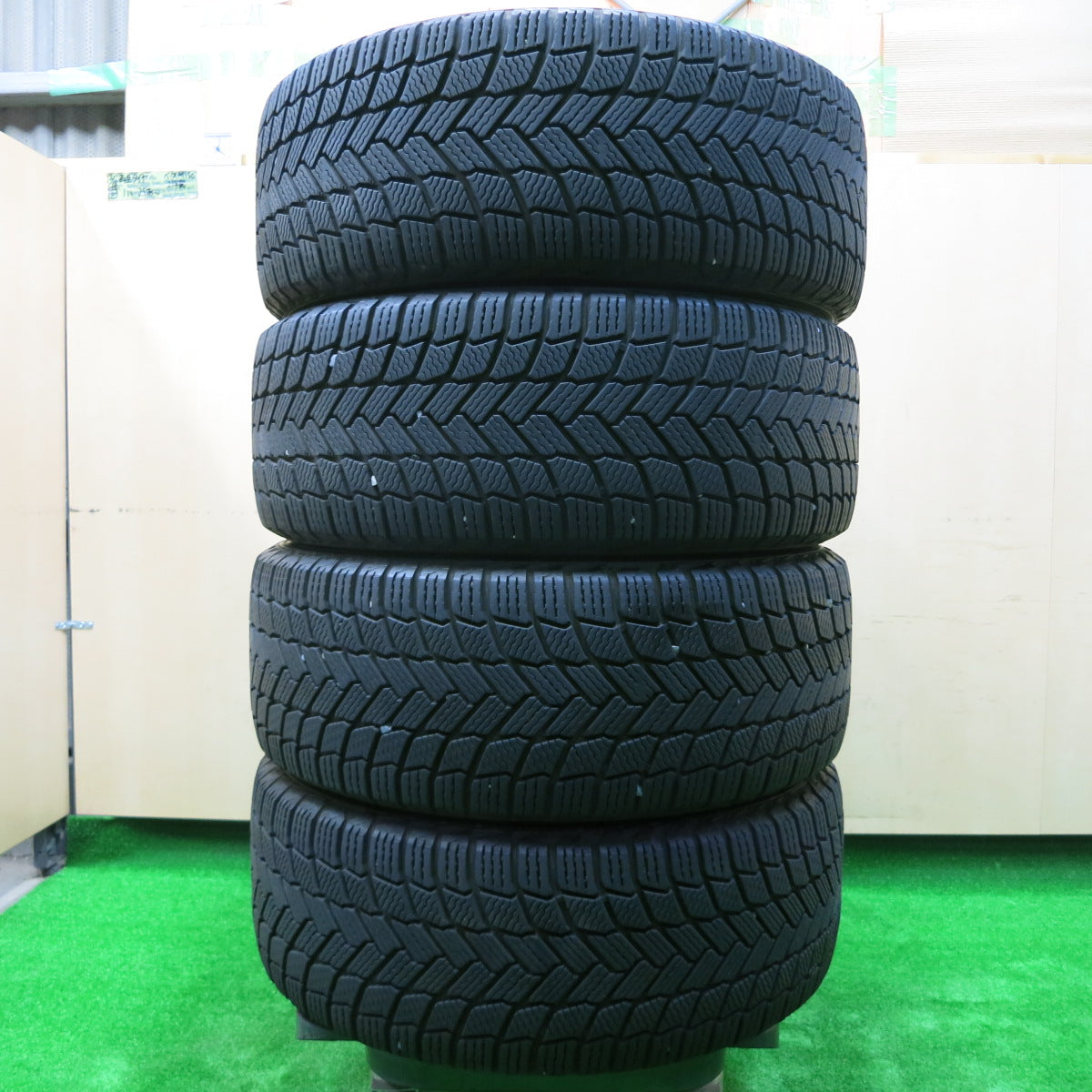 *送料無料*バリ溝！9分★ワーゲン ゴルフ 純正 OP BBS RS800 225/45R17 スタッドレス ミシュラン X-ICE SNOW PCD112/5H★3110101イス