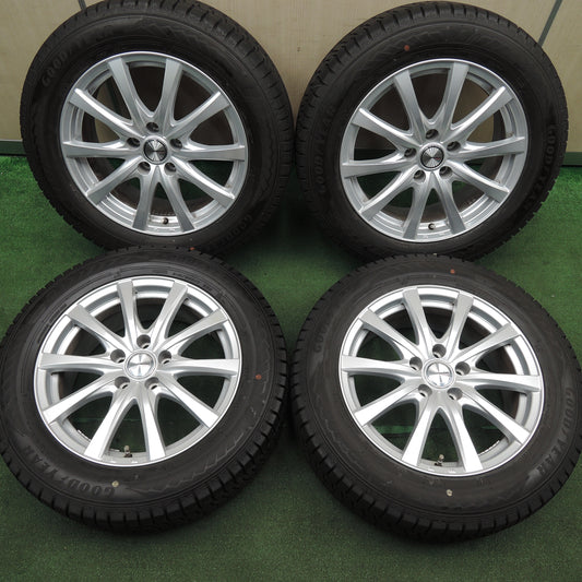 *送料無料*バリ溝！21年！キレイ！9.5分以上★スタッドレス 215/60R17 グッドイヤー アイスナビ8 ravrion RS01 ラブリオン 17インチ PCD114.3/5H★3123002HAス