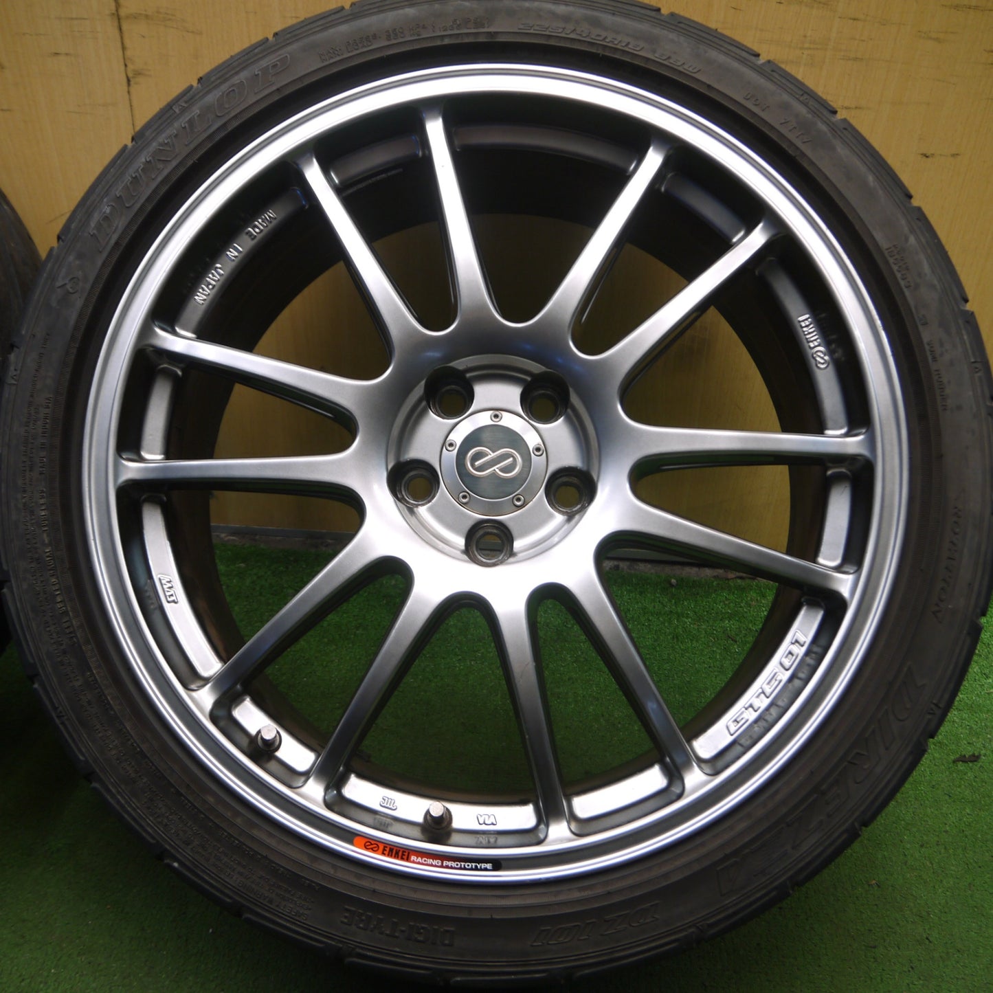 *送料無料* キレイ★86 BRZ等 ENKEI GTC01 225/40R18 ダンロップ ディレッツァ DZ101 LE MANS LM704 エンケイ PCD100/5H★4031304Hノ