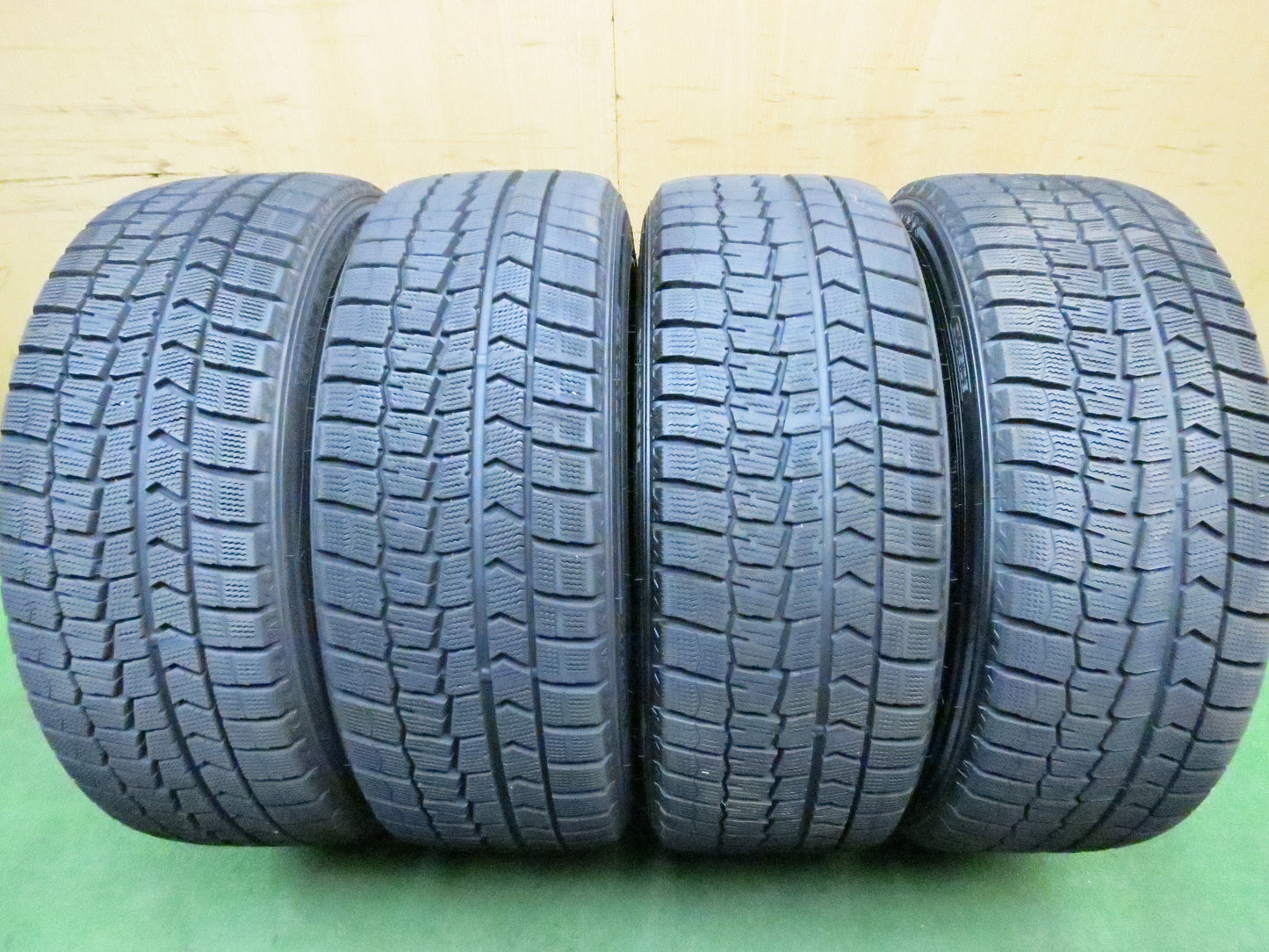 [送料無料]バリ溝！21年！キレイ！9.5分★スタッドレス X CROSS SPEED 225/45R18 ダンロップ ウインターマックス WM02 18インチ PCD114.3/5H★3030306Hス