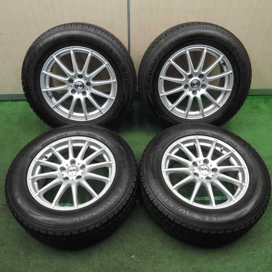 *送料無料*バリ溝！キレイ！9.5分★スタッドレス 225/65R17 グッドイヤー アイスナビ SUV weds ウェッズ 17インチ PCD114.3/5H★4011902NJス