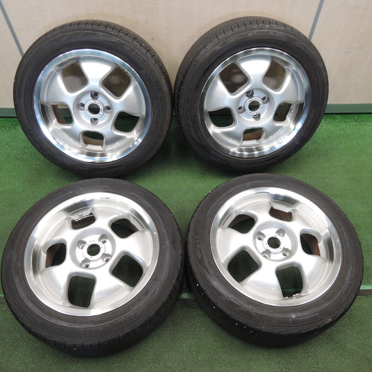 *送料無料* バリ溝！9分★195/55R16 ファルケン ジークス ZE914 FTK 社外 アルミ 16インチ PCD100/4H★4030602TNノ