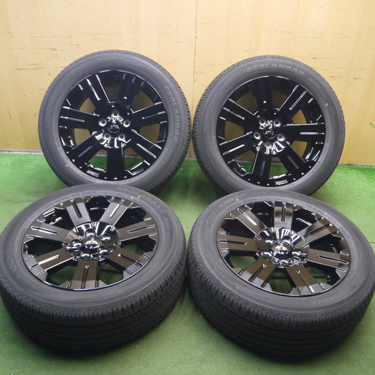 *送料無料* 新車外し！23年★三菱 デリカ D:5 CHAMONIX 特別仕様車 純正 225/55R18 ヨコハマ ジオランダー SUV G055 シャモ二ー PCD114.3/5H★4020702Hノ