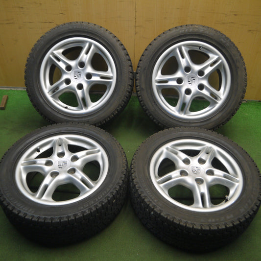 *送料無料* バリ溝！キレイ！8.5分★ポルシェ ボクスター 986 純正 205/55R16 225/50R16 スタッドレス ブリヂストン ブリザック MZ-03 16インチ PCD130/5H★4021310Hス