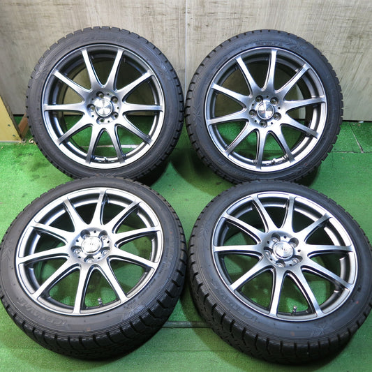 [送料無料]超バリ溝！20年！綺麗！ほぼ10分★LOXARNY SPORT BADX 215/45R17 スタッドレス グッドイヤー アイスナビ6 ロクサーニ 17インチ PCD100/5H★3061204Hス