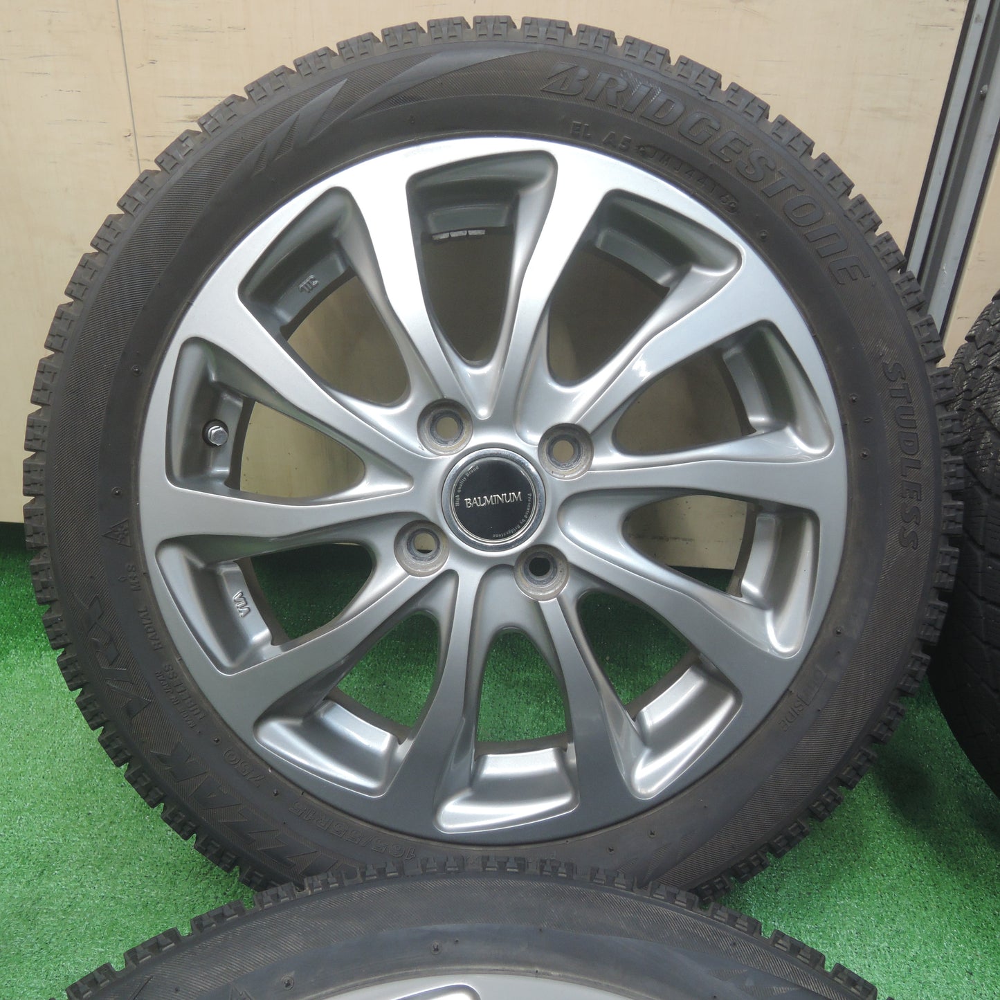 *送料無料*キレイ★スタッドレス 165/55R15 ブリヂストン ブリザック VRX BALMINUM バルミナ 15インチ PCD100/4H★3120609SYス