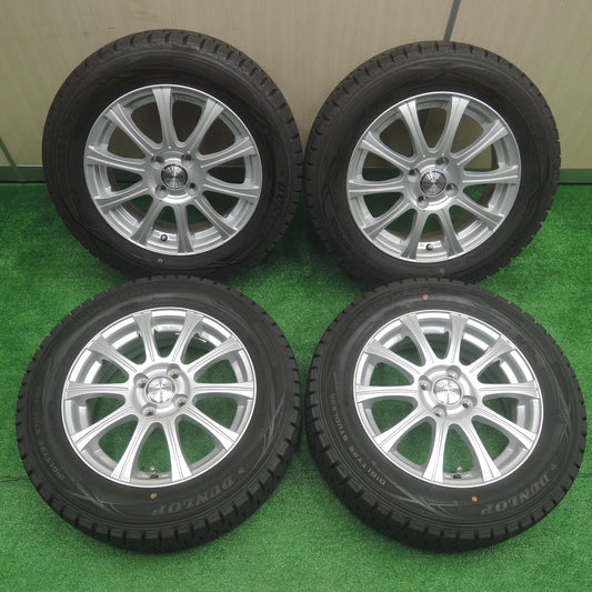 [送料無料]バリ溝！19年！キレイ！ほぼ10分★スタッドレス 185/65R15 ダンロップ ウインターマックス WM01 ZELERNA 15インチ PCD100/4H★3071206SYス