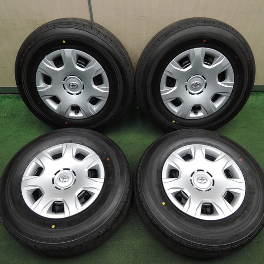 *送料無料* 新車外し！23年★トヨタ 200系 ハイエース 純正 スチール 195/80R15 107/105N ブリヂストン エコピア RD613 PCD139.7/6H★4022503HAノ