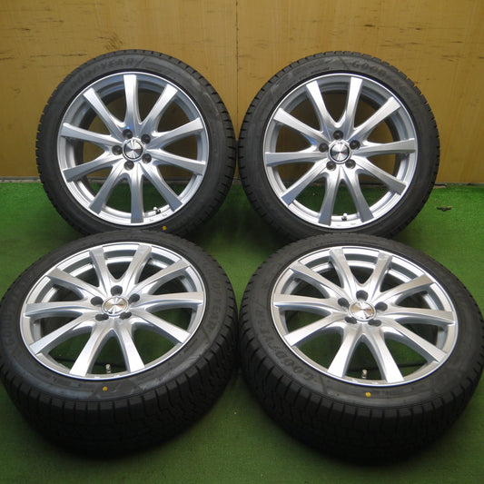 *送料無料* バリ溝！22年！綺麗！9.5分以上★86 BRZ等 215/45R17 スタッドレス グッドイヤー アイスナビ8 ravrion RS01 ラブリオン 17インチ PCD100/5H★4030606Hス