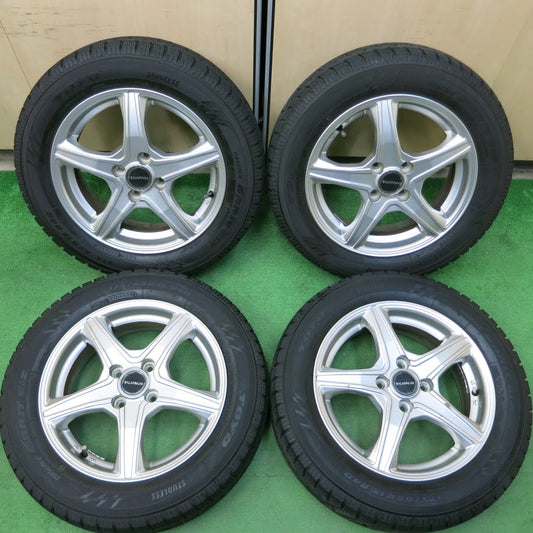 [送料無料]バリ溝！20年！キレイ！9.5分★スタッドレス 175/65R15 トーヨー オブザーブ ガリット GIZ BALMINUM バルミナ 15インチ PCD100/4H★3070503イス