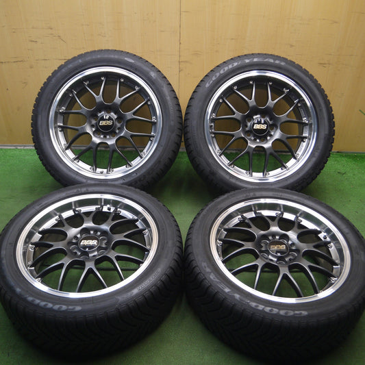 [送料無料]バリ溝！20年！9.5分★BBS RS908H 225/50R18 グッドイヤー Vector 4Seasons ベクター 4シーズンズ 18インチ PCD114.3/5H★3110604Hノ