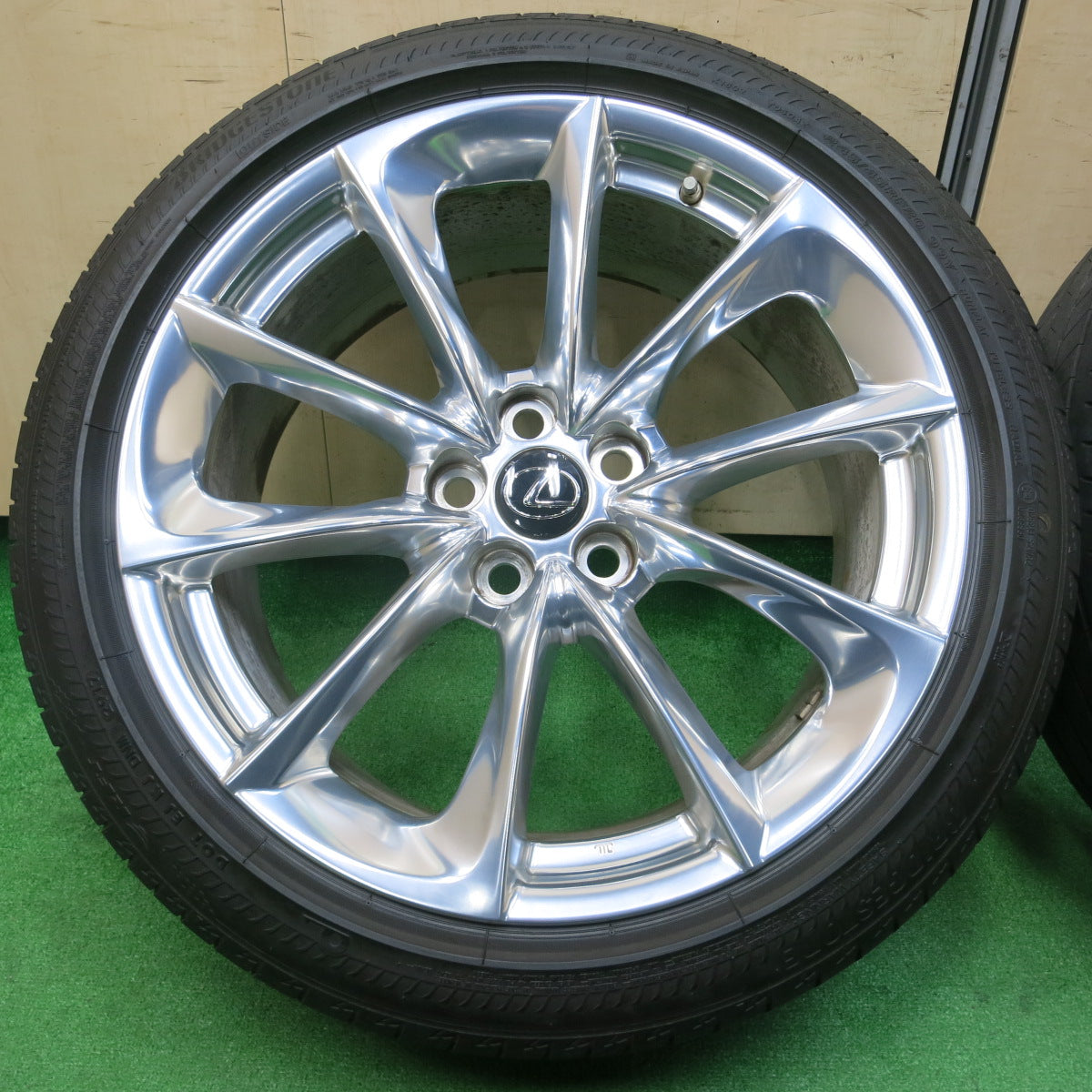 *送料無料*センサー付き！22年！バリ溝！キレイ！9.5分★レクサス LC500 純正 245/45R20 275/40R20 ブリヂストン トランザ T005 ランフラット PCD120/5H★3121610イノ