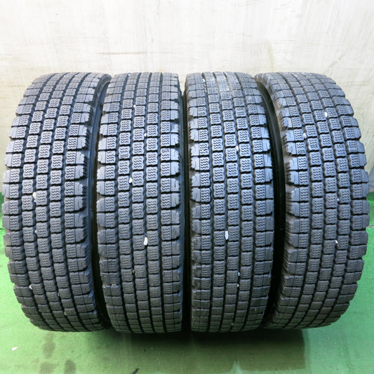 *送料無料* バリ溝！22年！9分★トラック タイヤ 225/80R17.5 123/122L スタッドレス ブリヂストン W910 17.5インチ★4020204クスタ