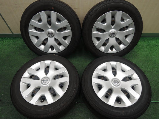 *送料無料*バリ溝！9.5分★日産 ジューク 純正 スチール 205/60R16 エコファイン 16インチ PCD114.3/5H★3111107HAノ