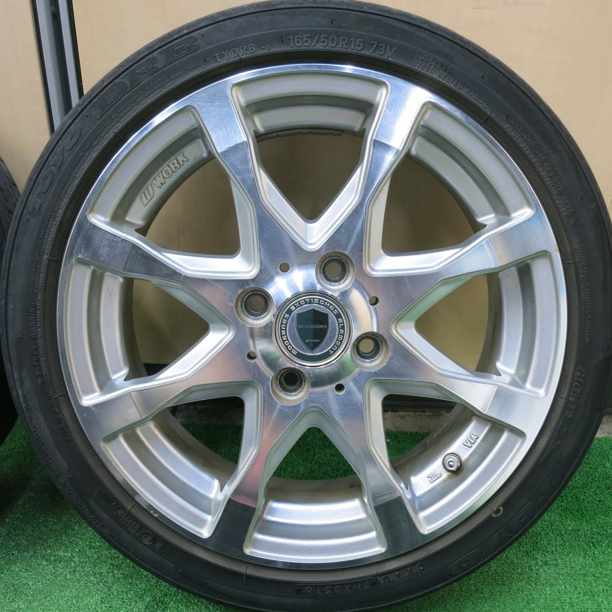 [送料無料]4本価格★軽サイズ WORK SCHWERT SC2 165/50R15 トーヨー DRB 15インチ ワーク シュヴァート PCD100/4H★3061002ヒノ