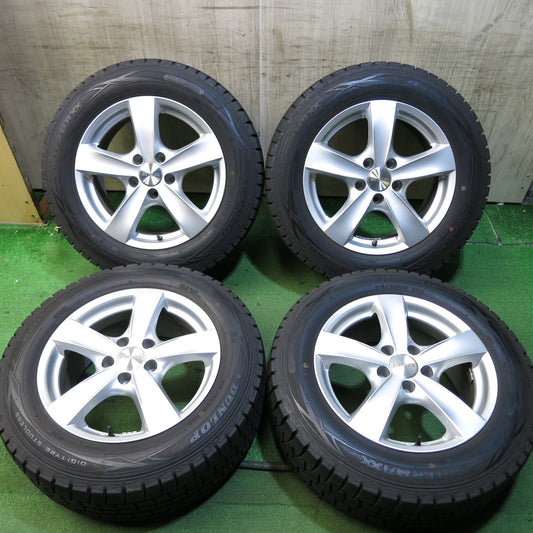 [送料無料]バリ溝！キレイ！9.5分以上★アウディ ワーゲン 等 215/60R16 スタッドレス AGA ダンロップ ウインターマックス WM01 16インチ PCD112/5H★3051907Hス