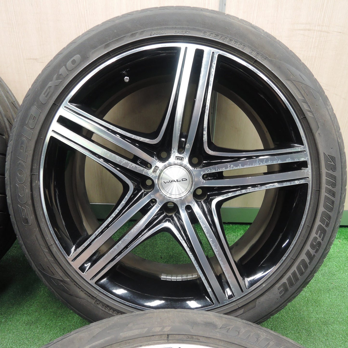 [送料無料]4本価格★WALD mahola マホラ 245/45R19 ブリヂストン エコピア EX10 19インチ ヴァルド PCD114.3/5H★3110908SYノ