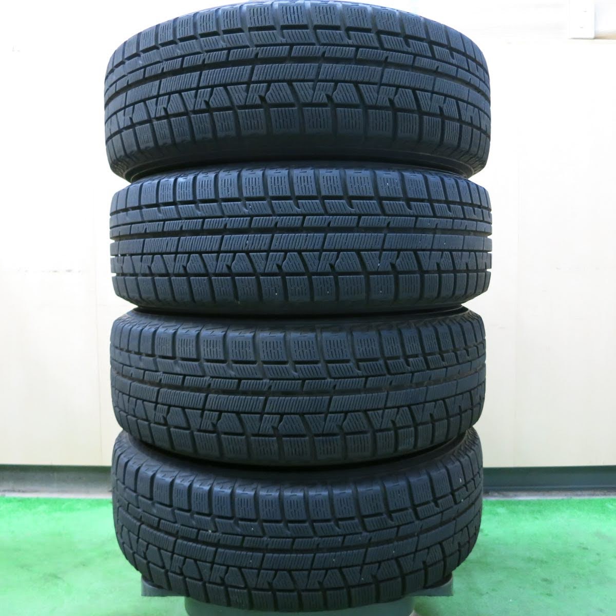 [送料無料]バリ溝！19年！キレイ！9分★スタッドレス 195/65R15 ヨコハマ アイスガード iG50 プラス ECO FORME エコフォルム 15インチ PCD114.3/5H★3080308イス