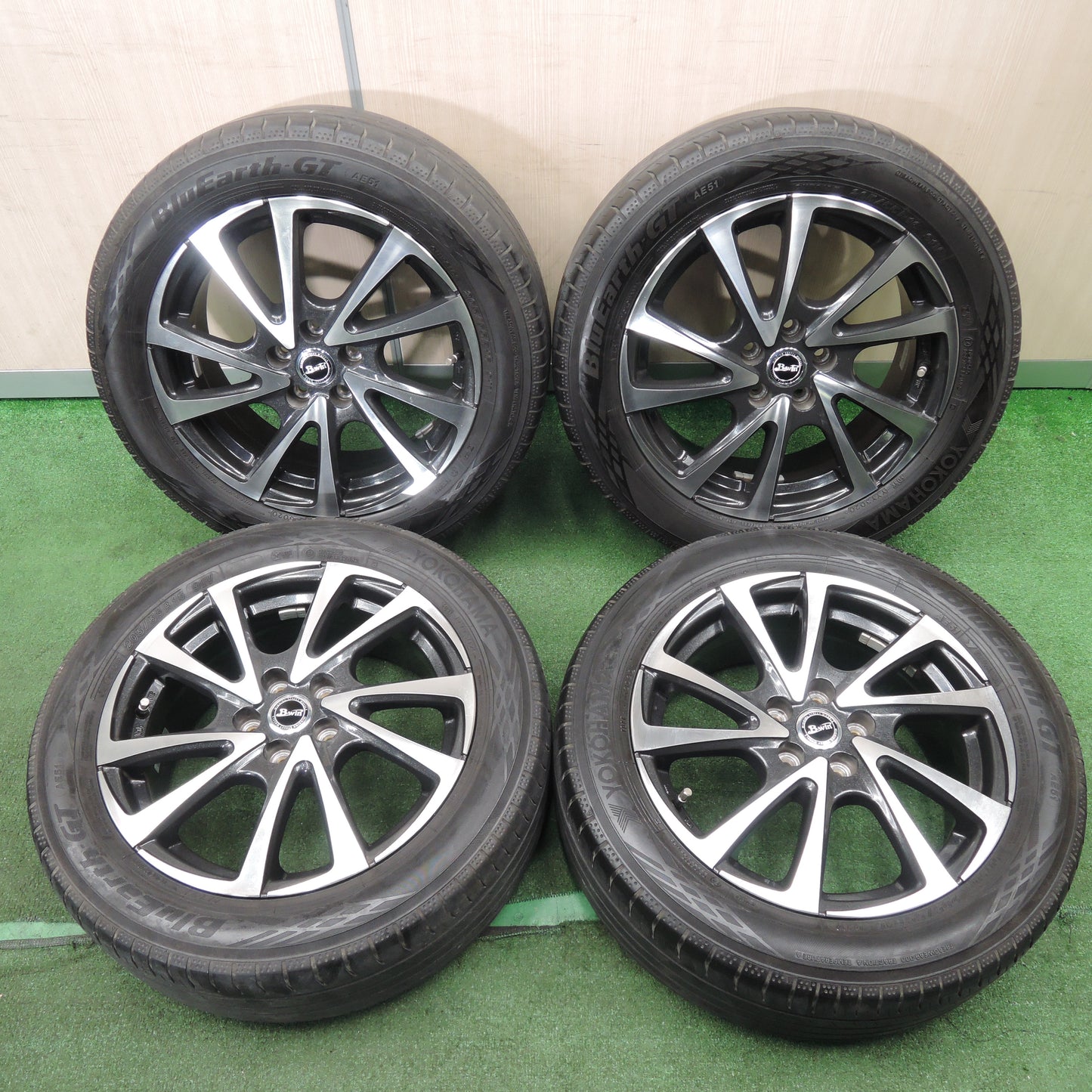 *送料無料*キレイ！20年★86 BRZ 等 205/55R16 ヨコハマ BluEarth-GT AE51 B-win 16インチ PCD100/5H★4012203NJノ