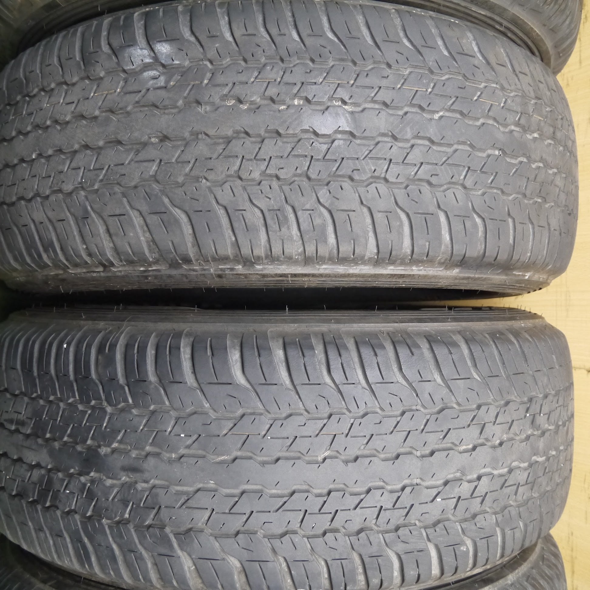 [送料無料]綺麗！4本価格★トヨタ ハイラックス サーフ 純正 265/60R18 ホワイトレター ダンロップ グラントレック AT25 PT  PCD139.7/6H★3051001アノ