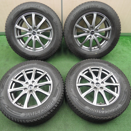 *送料無料*バリ溝！19年！キレイ！9.5分★スタッドレス 225/65R17 ブリヂストン ブリザック DM-V3 EuroSpeed MANARAY SPORT PCD114.3/5H★3112402TNス