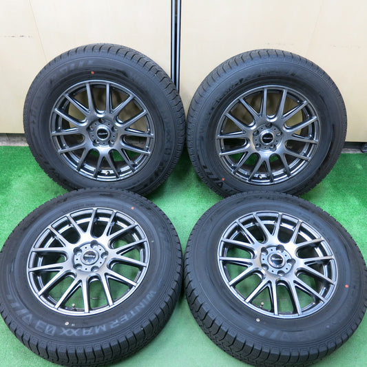 [送料無料]バリ溝！21年！キレイ！9.5分★スタッドレス 225/65R17 ダンロップ ウインターマックス03 Mistiere ミスティーレ 17インチ PCD114.3/5H★3041802ヒス