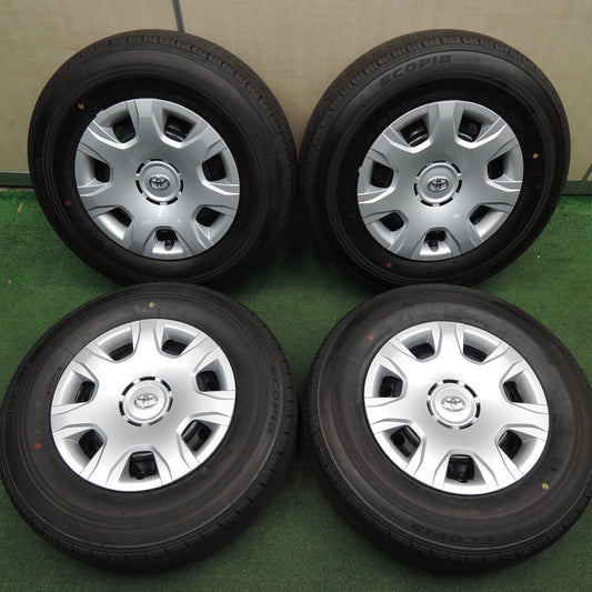 *送料無料*新車外し！23年★トヨタ 200系 ハイエース 純正 スチール 195/80R15 107/105N ブリヂストン エコピア RD613 PCD139.7/6H★3122915HAノ