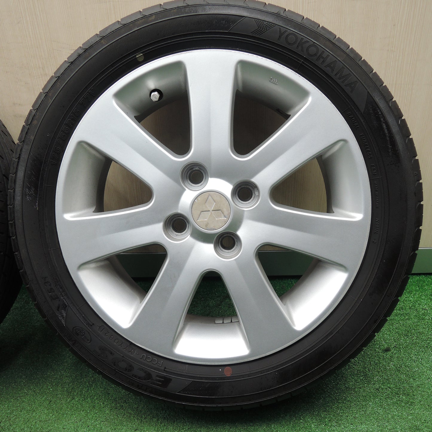 *送料無料*キレイ！21年★三菱 アイ 純正 145/65R15 175/55R15 ヨコハマ エコス ES31 15インチ PCD100/4H★4012209NJノ