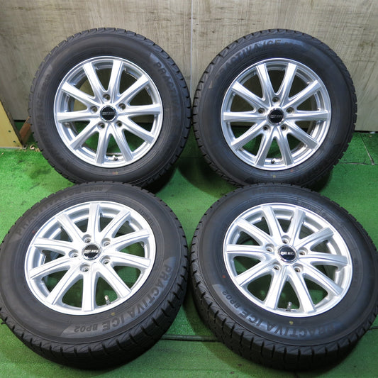 [送料無料]バリ溝！20年！キレイ！9.5分以上★スタッドレス 195/65R15 プラクティバ アイス BP02 SPORT RUOTA 15インチ PCD114.3/5H★3061304Hス